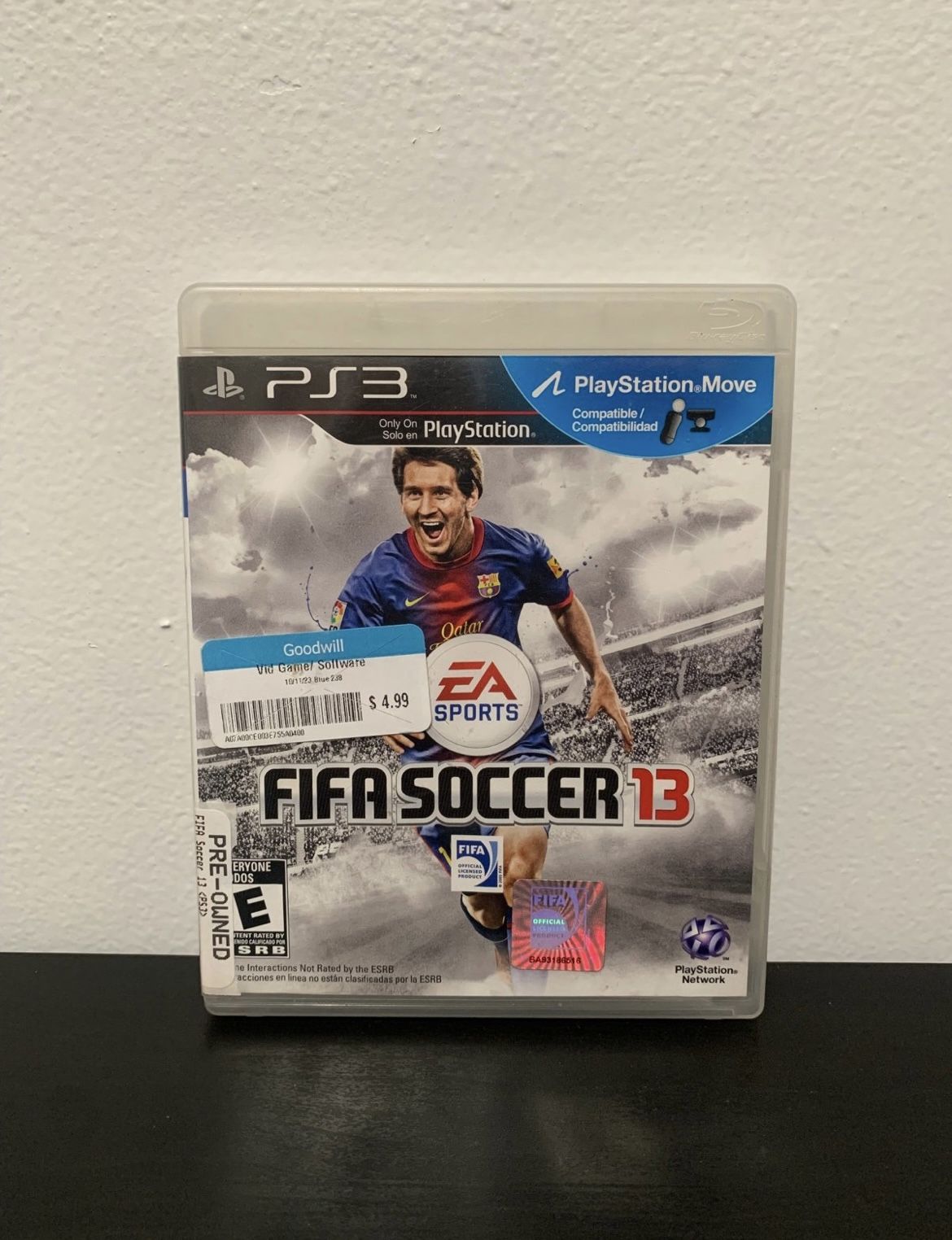 FIFA Soccer 13 PS3 Sony PlayStation 3 Like New Messi EA Sports Video Game