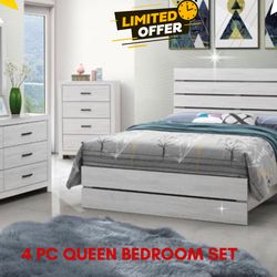 4 PC QUEEN BEDROOM SET