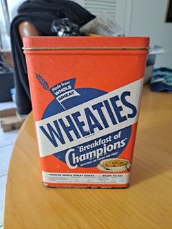 Vintage 1993 Wheaties Breakfast Of Champions Tin Can