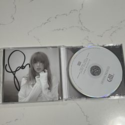 Taylor Swift Tortured Poets Department Signed CD