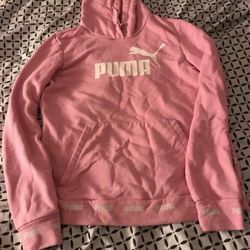 Women's Pink Puma Hoodie