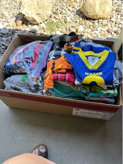 Box of toddler clothes boy size 2