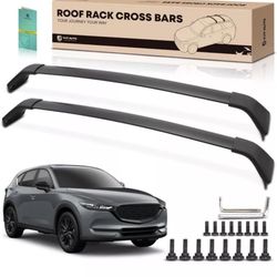 2017-2024 CX-5 Black Bolt Installation Roof Rack Cross Bar Fit for Mazda
