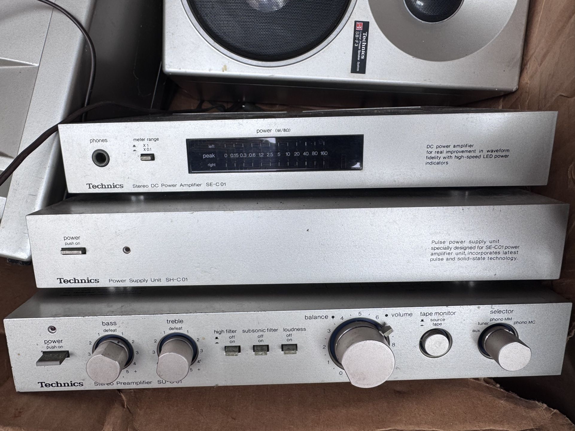 Ultra Rare Technics Vintage Full Component Stereo System 