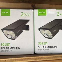 4 Solar Lights Open Box 