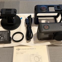 DJI Action 3 Camera - 4k 120fps High-res