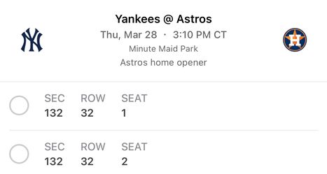 Astros opening day game