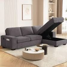 Sofa Chaise With Lots Of Storage Space