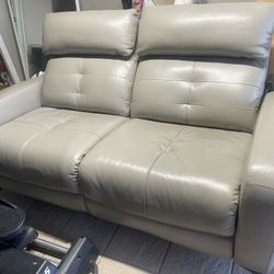 Scandinavian Furniture. Sofa, Leather Recliner 