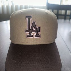 Brown La Dodgers Hat 7 3/8