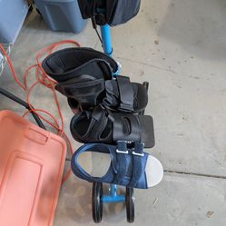 Knee Scooter and 3 Orthopedic Boots