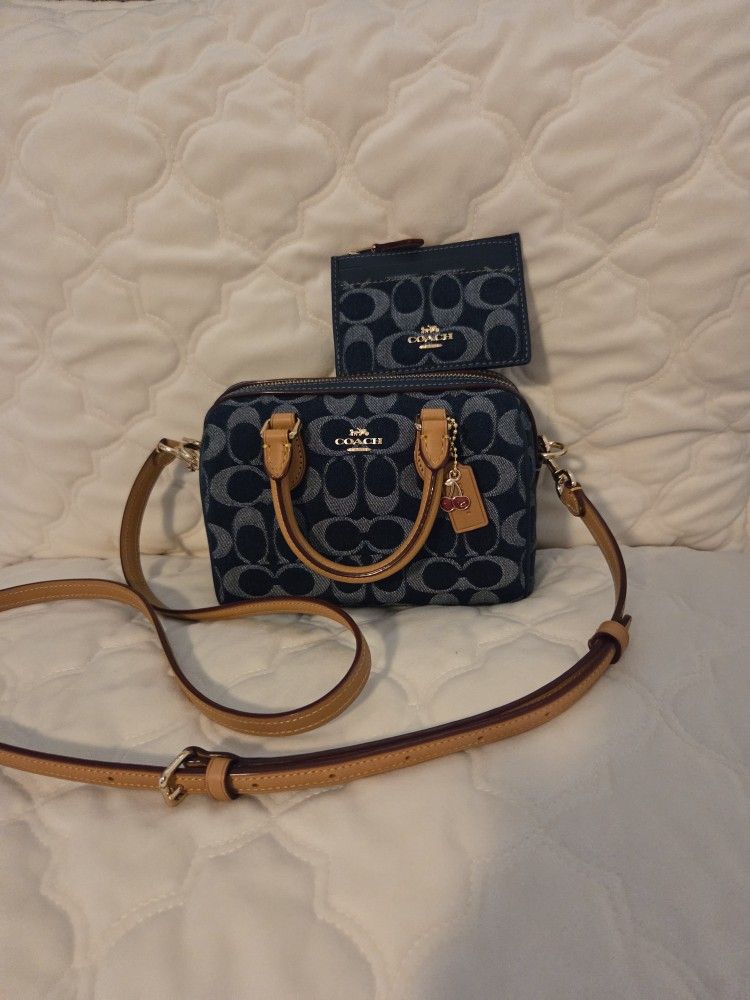 Coach Mini Rowan Crossbody Bag & Matching Cardholder
