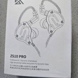 Linsoul KZ ZS10 Pro 4BA+1DD 5 Driver In-Ear Monitor 