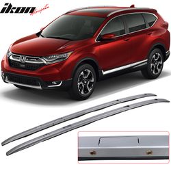 Fits 2017-2022 Honda CRV OE Factory Style Top Roof Rack Rail Bar Aluminum Silver 2PC