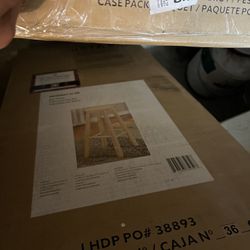 2 New Unopened 29” Wood Barstools 