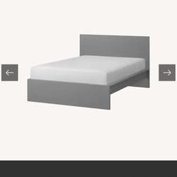 Malm Queen Bed Frame - Gray