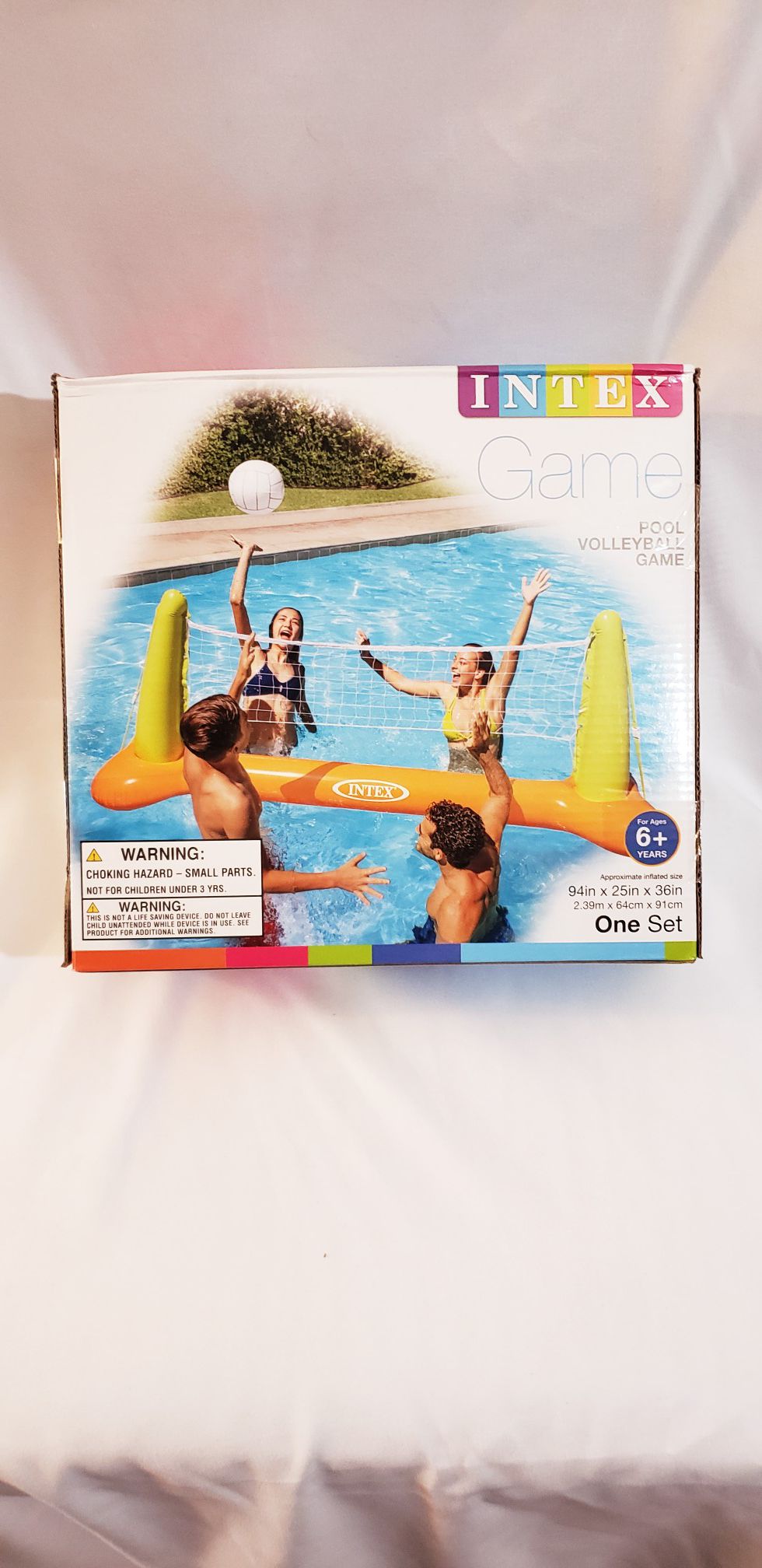 Volleyball pool game intex fun tube water summer beach ocean brand new in box 3 available kids adults float inflatable intex