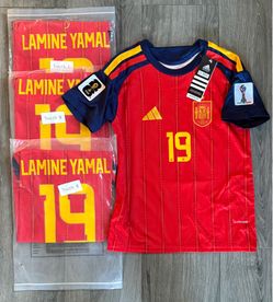 Team Spain Lamine Yamal WORLD CUP KIDS JERSEY