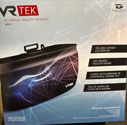 VR TEK HEADSET BARELY USED