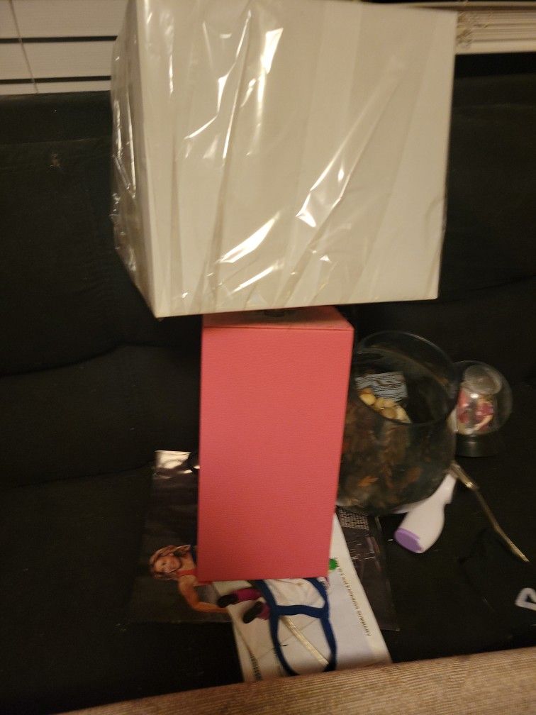 Pink Desk Chair Printer An Lamp All In Pink