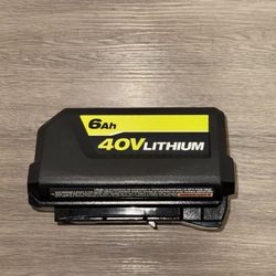Ryobi 40V 6AH Battery - PRICE FIRM