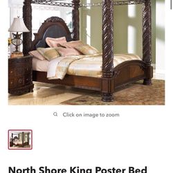 North Shore King Poster Bed with Canopy