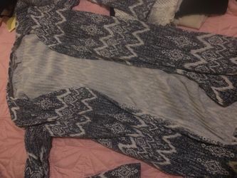 Blue pattern cardigan