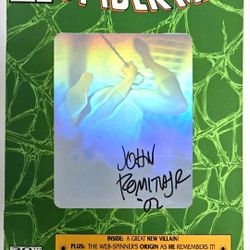 Spider-Man #26🔑Holo-Foil Signed by John Romita Jr. NM Marvel 30th Anniversary 🔥Brand New Day MCU MOVIE! Thank You STAN LEE 