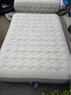 Intex Queen Air Mattress with Built-in Electric Pump & Headboard