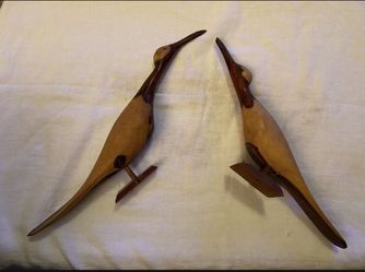 2 Old Carved Birds Check all pictures $15