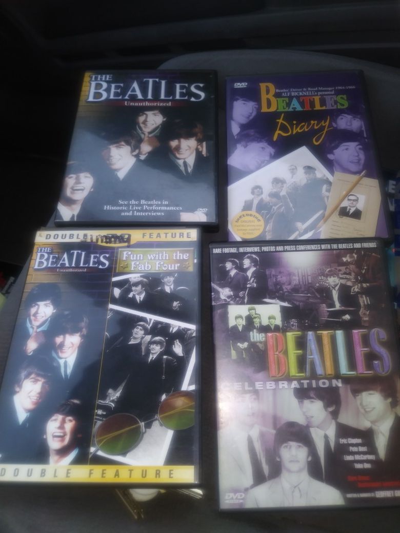 4 beatles dvds