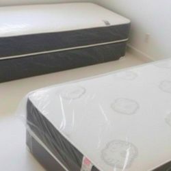 New Twin Size Mattress With Box Spring Set Colchones Nuevos Individuales New Twin Bed Set 
