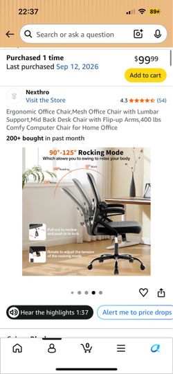 Brand new Ergonomic Office Chair in the box