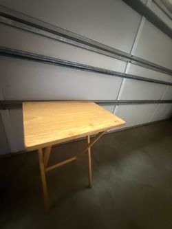 Small Folding Wooden Table