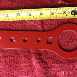 OMP EB/572 Tow Hook, 6mm Flat Aluminum