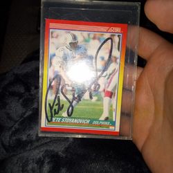 Signed Football Card