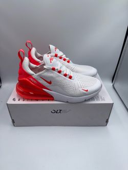 Nike Air Max 270 White Hot Punch Women’s Size 8 NEW