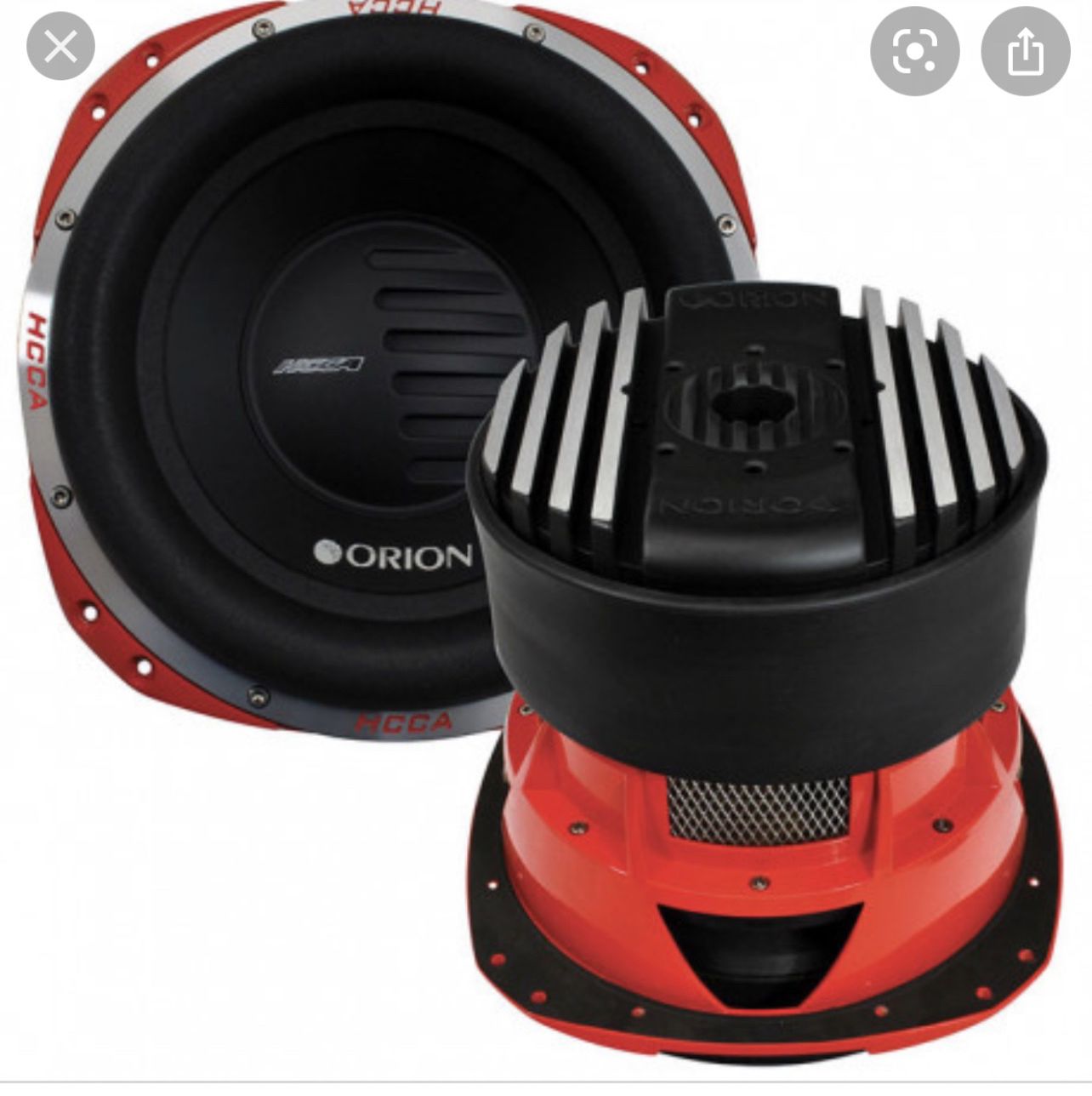 Orion HCCA122 12" HCCA Series 2500W Competition Car Subwoofer