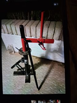 Manual tire changer w/ duck head adapter kit