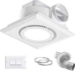 Brand new! Bathroom Exhaust Fan with Light 135 CFM 1.0 Sone 1400 Lumen 3CCT LED
Ultra-Quiet High Airflow 10"x10" Ceiling Mount Retrofit Ventilation Fa