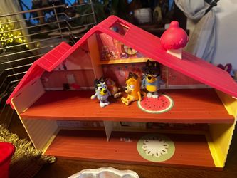 Bluey house and figures