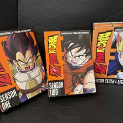 DBZ Seasons 1,2,7,8 Box Sets