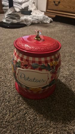 Pioneer Woman Ceramic Potatoes Canister