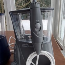 2 Waterpik Water Flossers Aquarius Gray And Blue