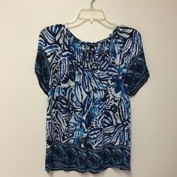 Women’s LUCKY BRAND Short sleeve lightweight pull over top… Size-small