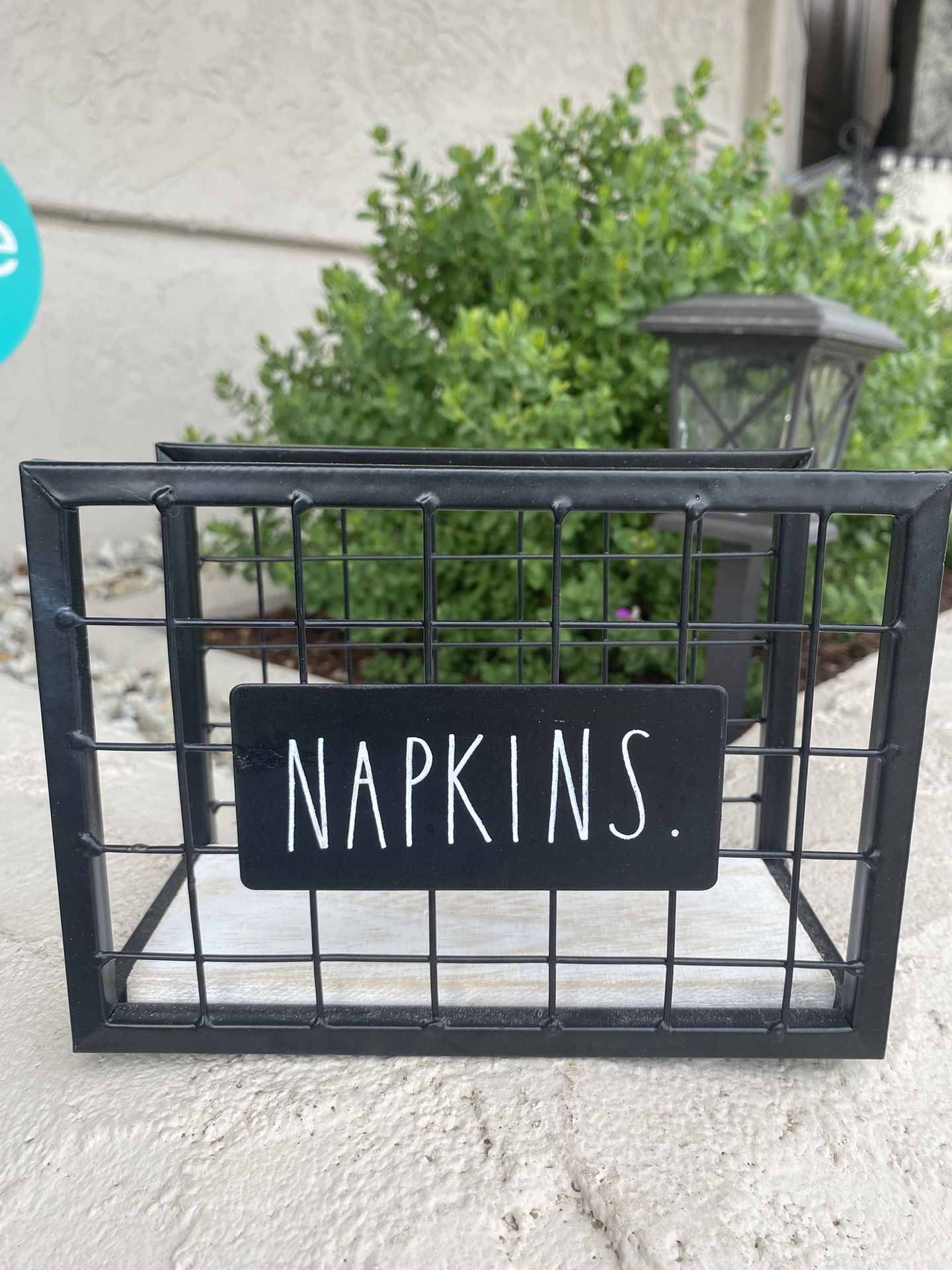 Rae Dunn Metal Napkin Holder New