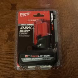 Milwaukee M12 Lithium-Ion HIGH OUTPUT XC5.0 Battery .   Brand NEW.