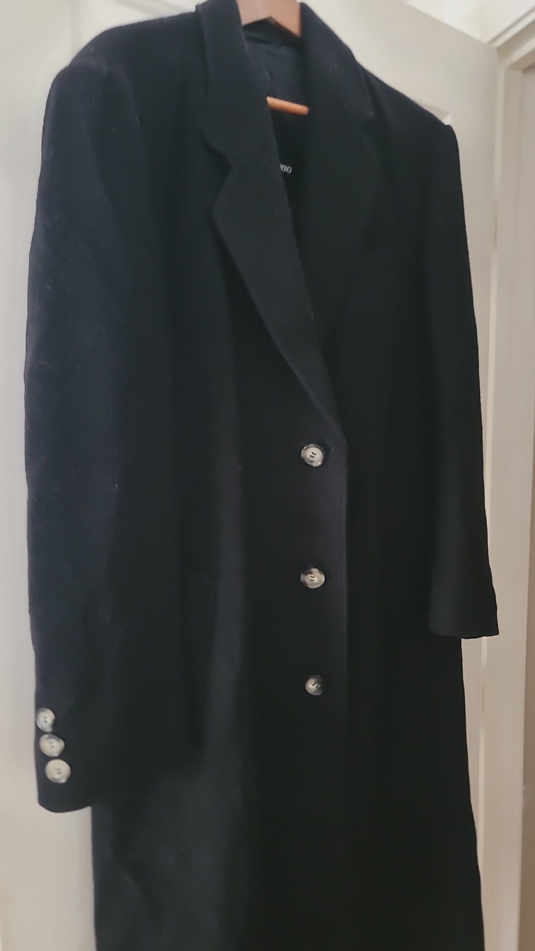 Black Coat For Men Size S 38