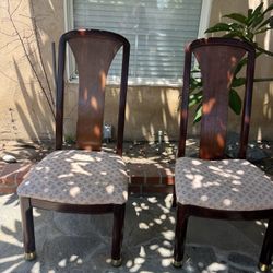 Vintage Oak Wood chairs 