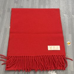 Kind Deer women’s red cashmere Scarf